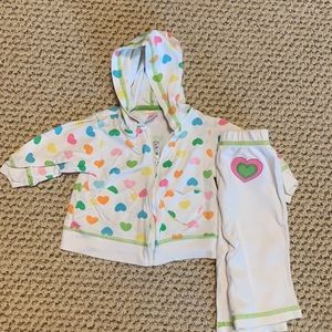 Carters matching hoodie and pant set